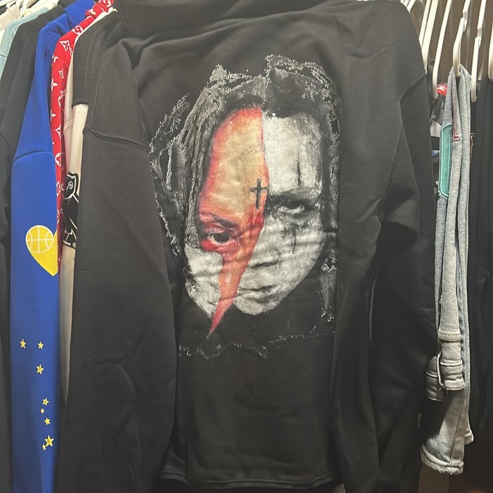 Black revenge, and Trippie Redd Collab Hoodie with Colorful Graphic - Picture 3 of 10
